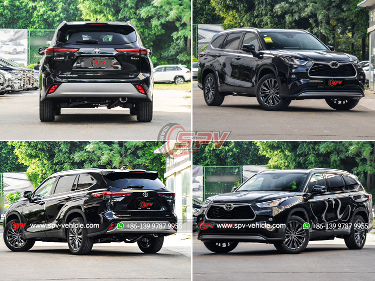 Toyota Highlander Family Car - Different Side View